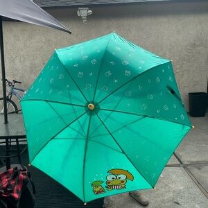 Vintage Keroppi Green Umbrella hello kitty and friends